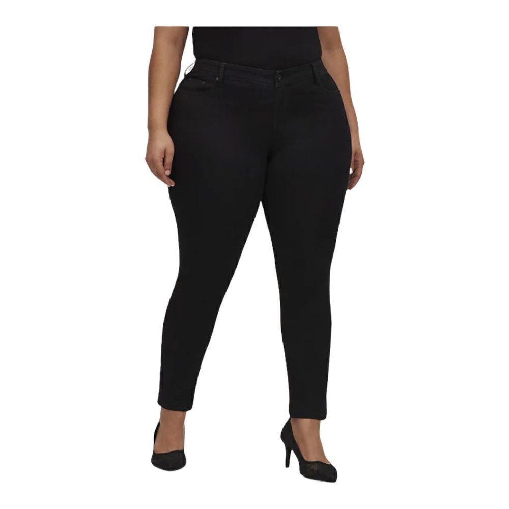 TORRID WOMEN'S Black Luxe Skinny Jeans Sateen Stretch US 18R